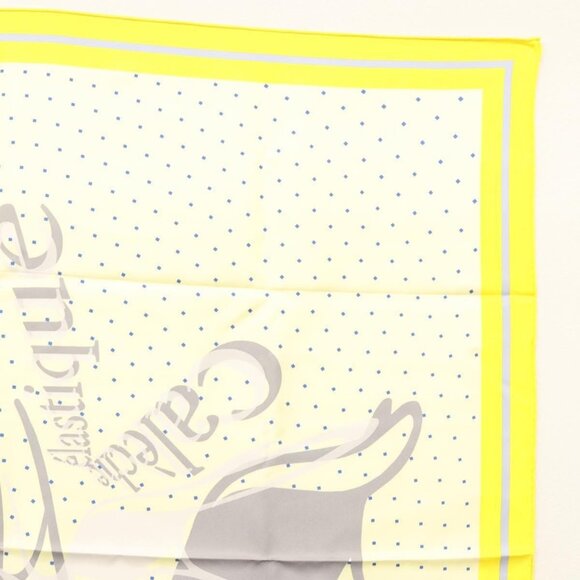 HERMES Carre 90 Scarf ""CALECHE ELASTIQUE "" Silk Yellow Auth - Picture 16 of 16
